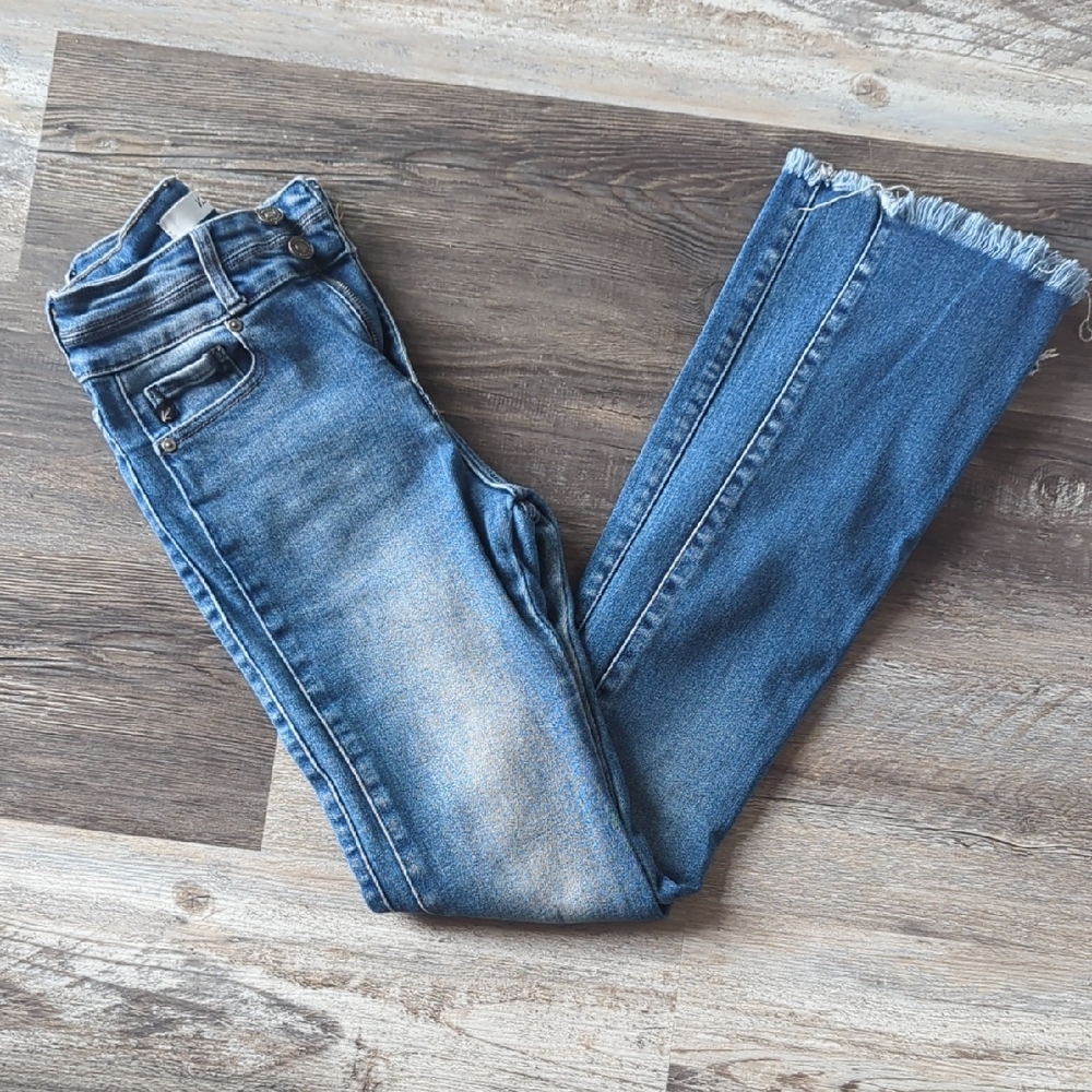 KanCan Blue Ankle Cropped Jeans